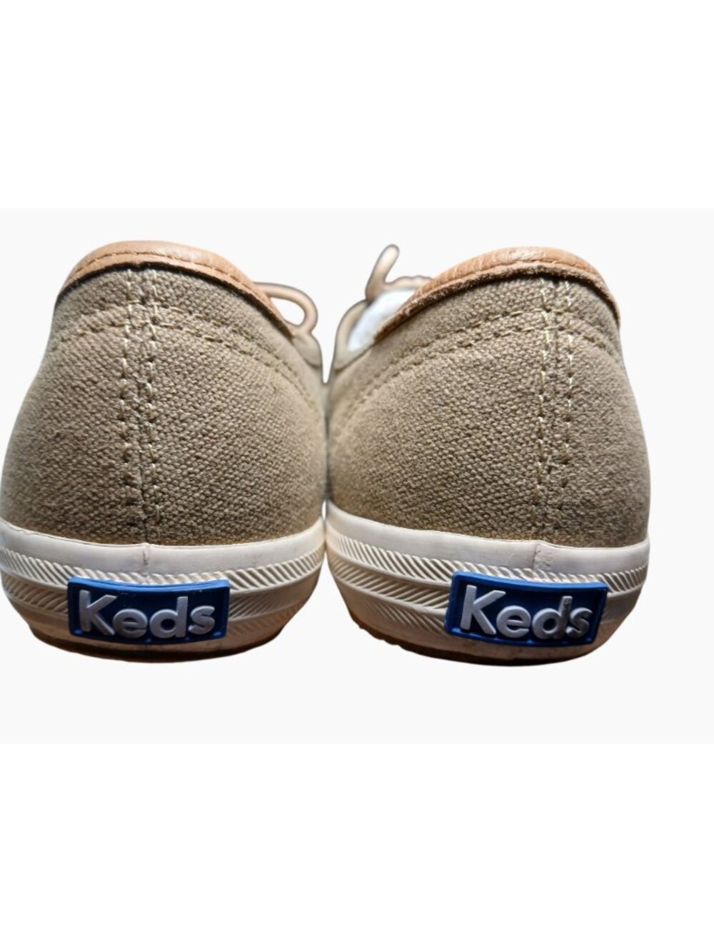 Keds x Forestbound Champion Womens Khaki Taupe Canvas Sneakers Size 8 Rubber Toe - Picture 5 of 12